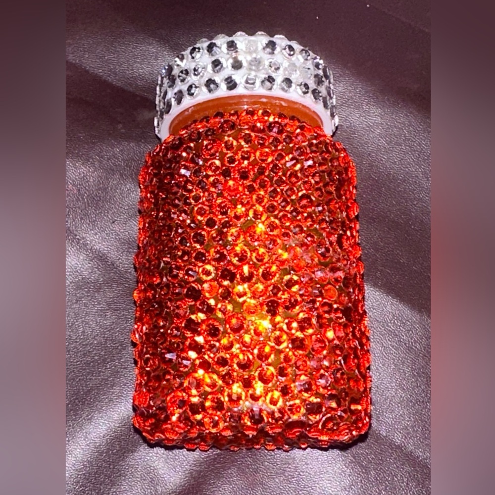 Jeweled bedazzled crystal pill bottle medication drugs